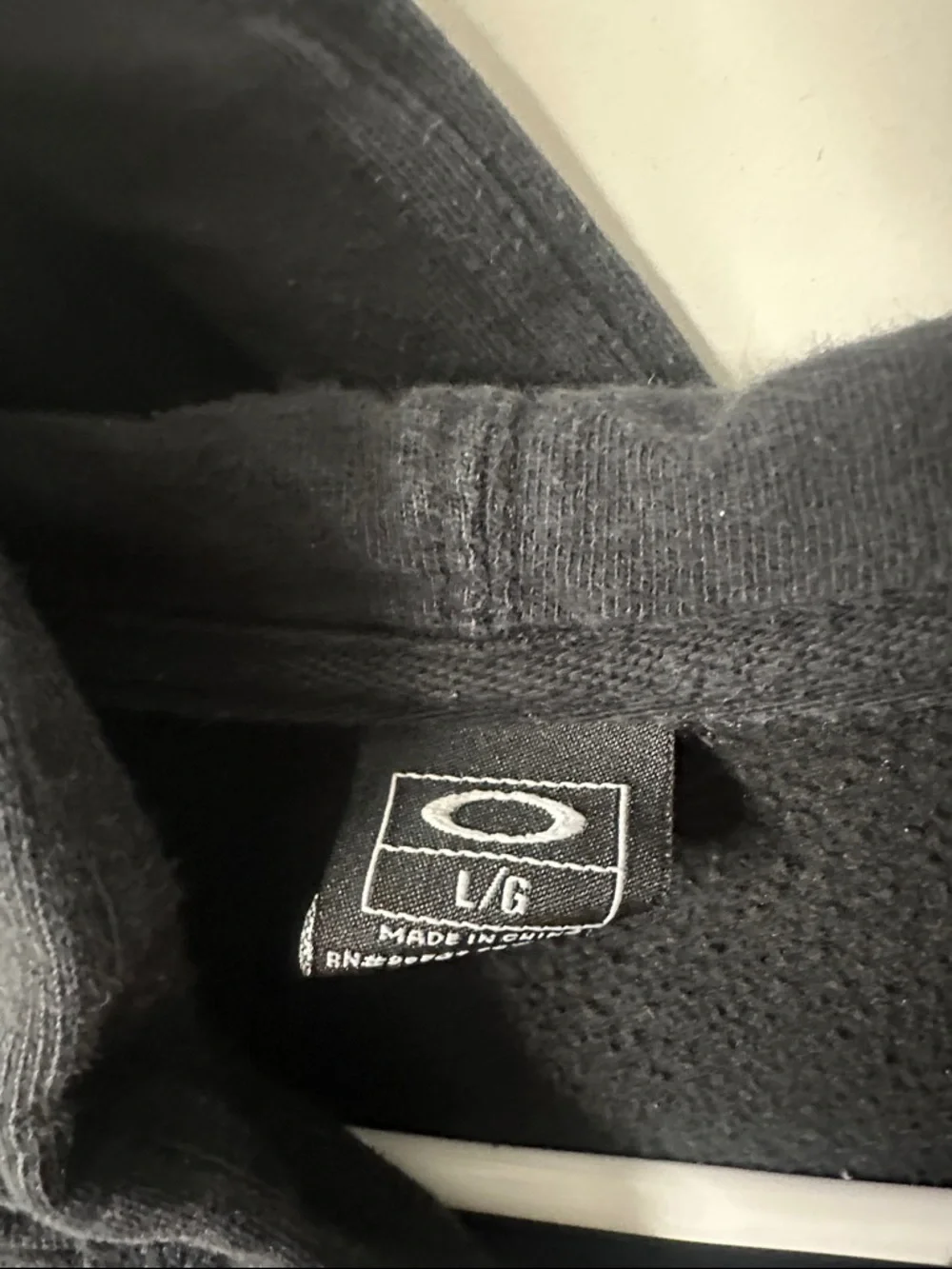 Oakley Black Hoodie with Blue Logo Accent - Picture 2 of 5